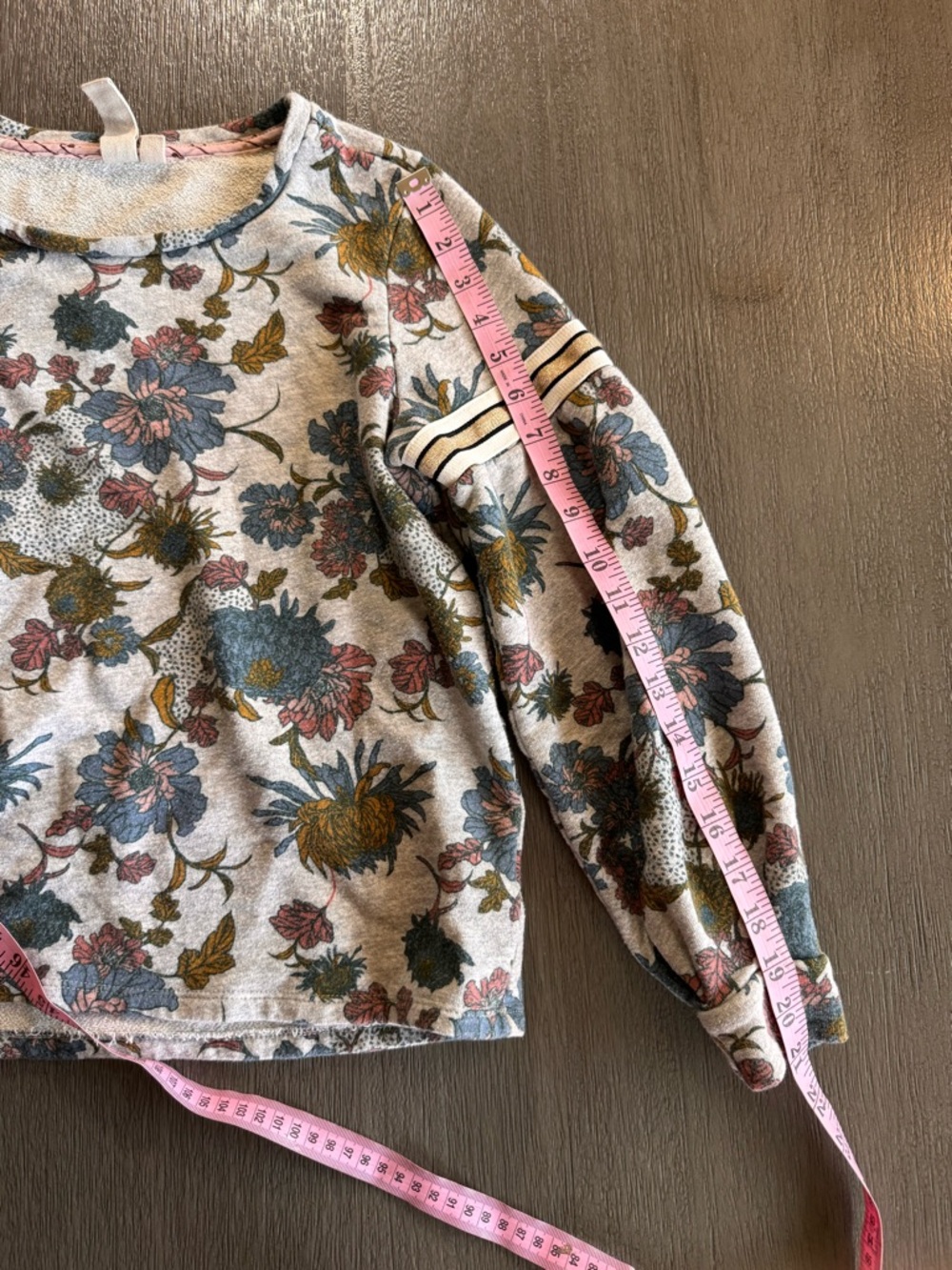 Anthropologie Dolan Sweatshirt Top Long Shirt Tagawa Floral M - Picture 10 of 10